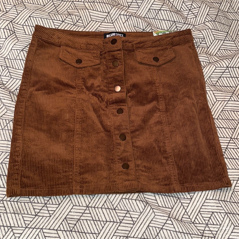 Corduroy Mini Skirt